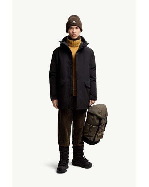 Moncler Livradois Kurze Daunenjacke Mit Kapuze, Herren, Größe in Black für Herren