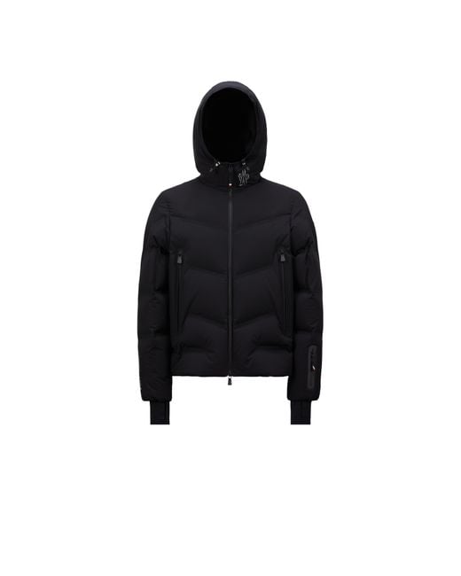 Moncler Black Arcesaz Hooded Short Down Jacket for men