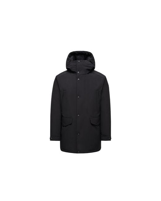 Moncler Livradois Kurze Daunenjacke Mit Kapuze, Herren, Größe in Black für Herren
