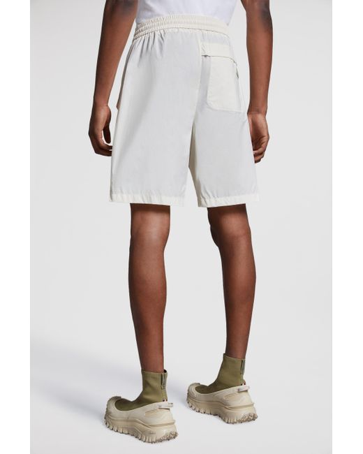 Moncler White Bermuda Shorts for men