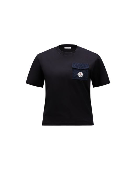 Camiseta con bolsillo Moncler de color Black