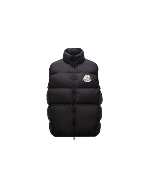 Moncler Black Almaz Down Vest for men