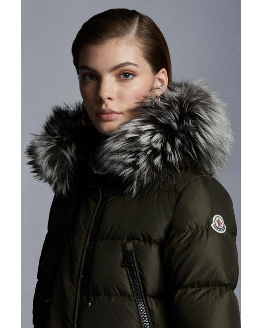 Moncler Aphroti Long Down Jacket in Green Lyst
