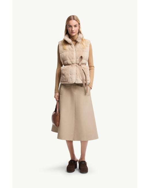 Moncler Natural Joui Teddy Down Gilet