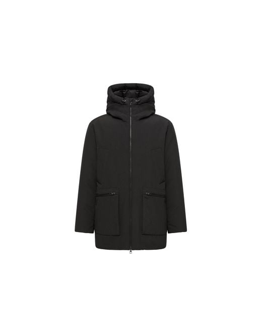 Moncler Black Moncler Aurino Hooded Mid-Length Parka for men