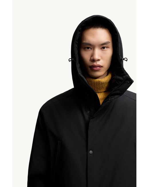 Moncler Livradois Kurze Daunenjacke Mit Kapuze, Herren, Größe in Black für Herren