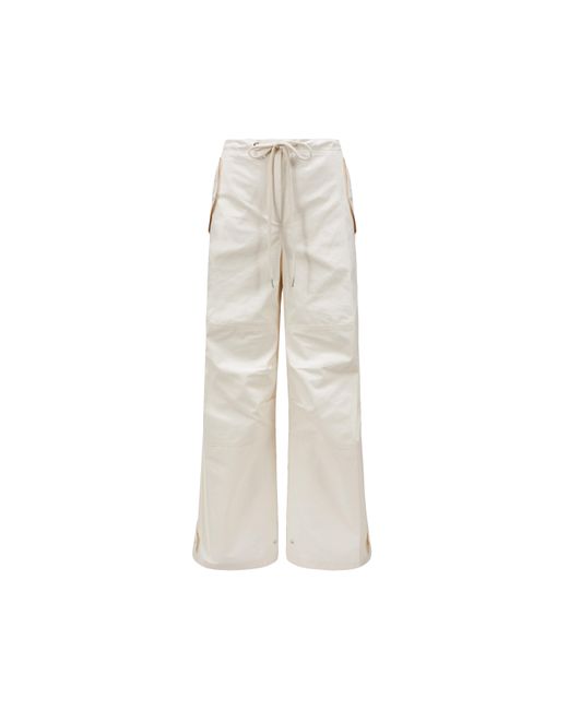 Pantalones de algodón antidesgarros Moncler de color Natural