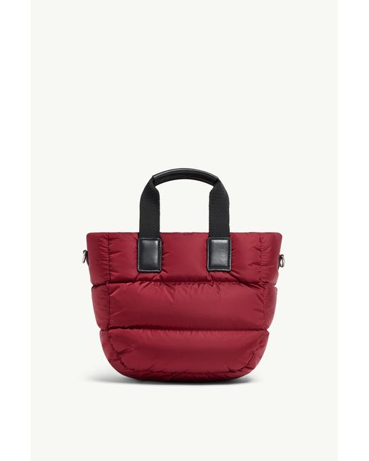Moncler Red Caradoc Water-Repellent Mini Tote Bag