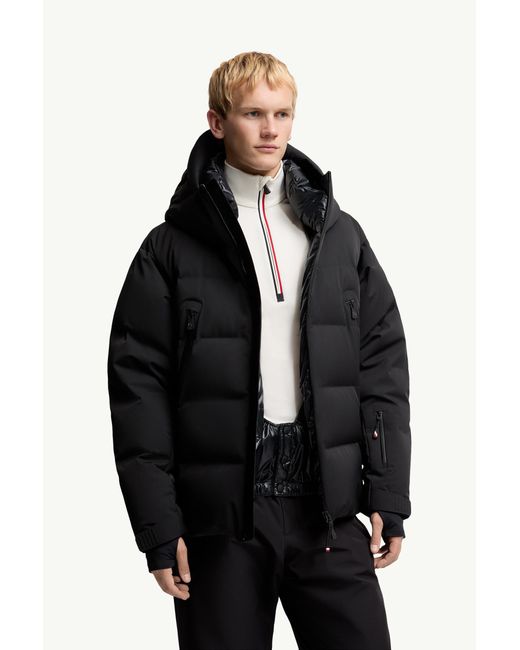Moncler Fellberg Daunen-Skijacke Mit Kapuze, Herren, Größe in Black für Herren