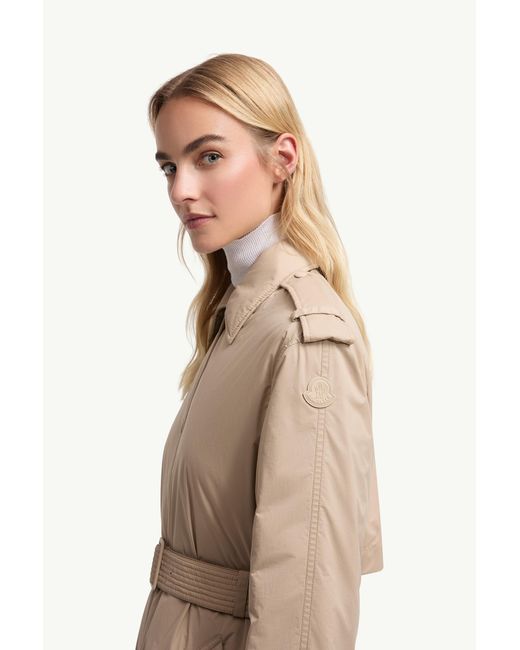 Moncler Brown Yevre Down Trench
