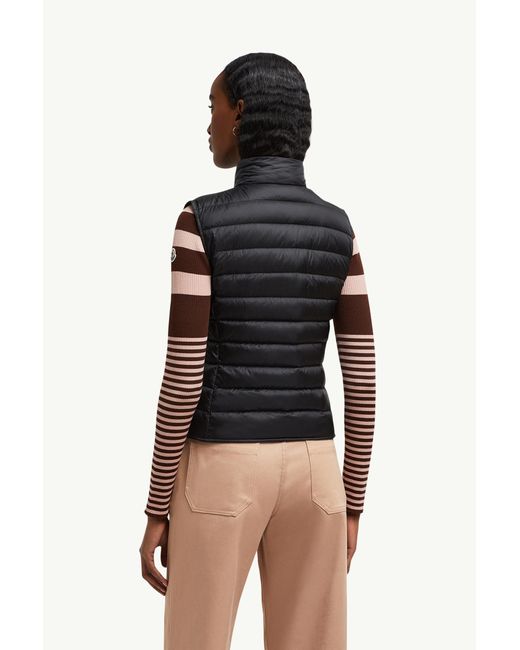 Moncler Black Liane Packable Down Gilet
