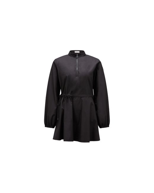 Moncler Black Cotton Poplin Dress