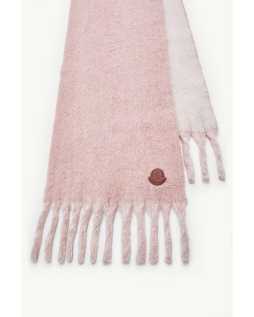 Bufanda De Mezcla De Lana Y Alpaca, Mujer, Talla Moncler de color Pink