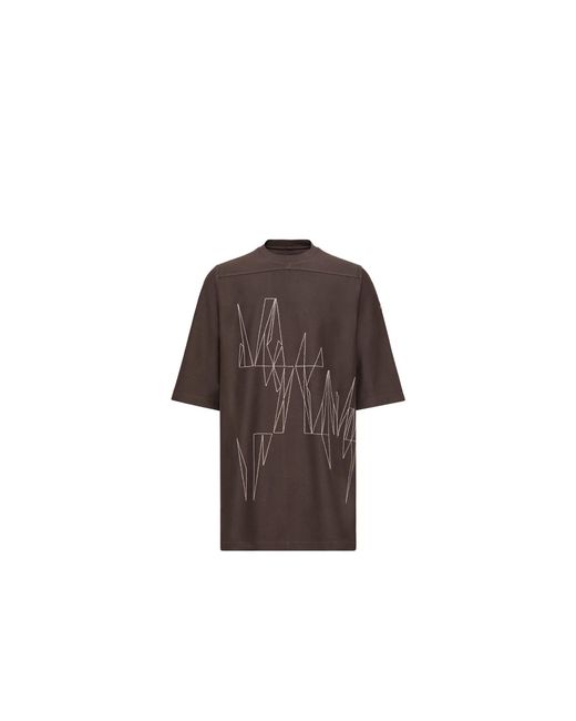 Moncler Brown Graphic Print Round Neck T-Shirt