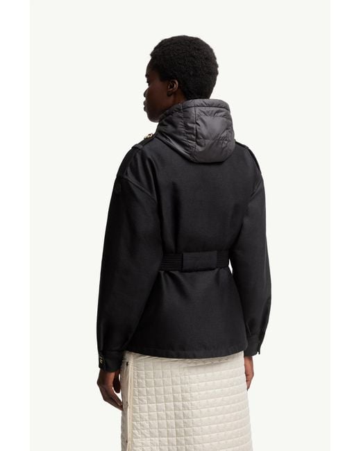Moncler Black Essalois Hooded Down Field Jacket