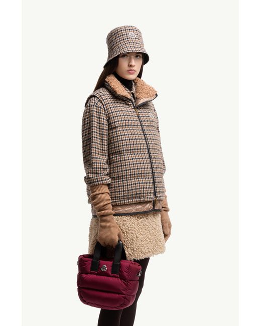 Moncler Red Caradoc Water-Repellent Mini Tote Bag