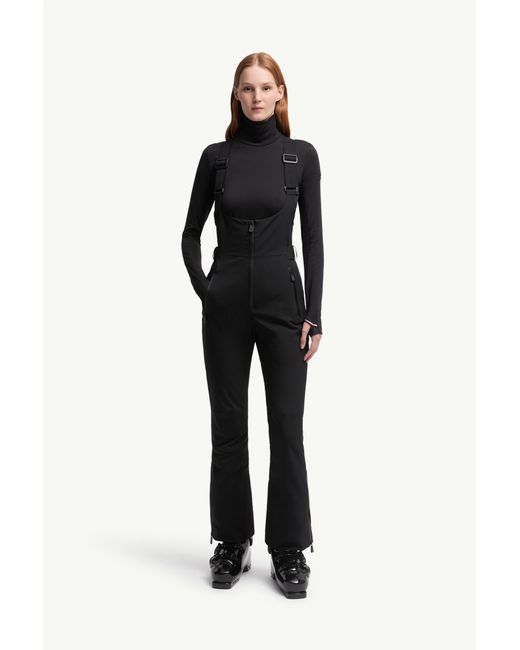 Moncler Black Padded Ski Bib