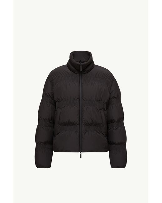 Moncler Black Ravignan Gather-Quilted Short Down Jacket
