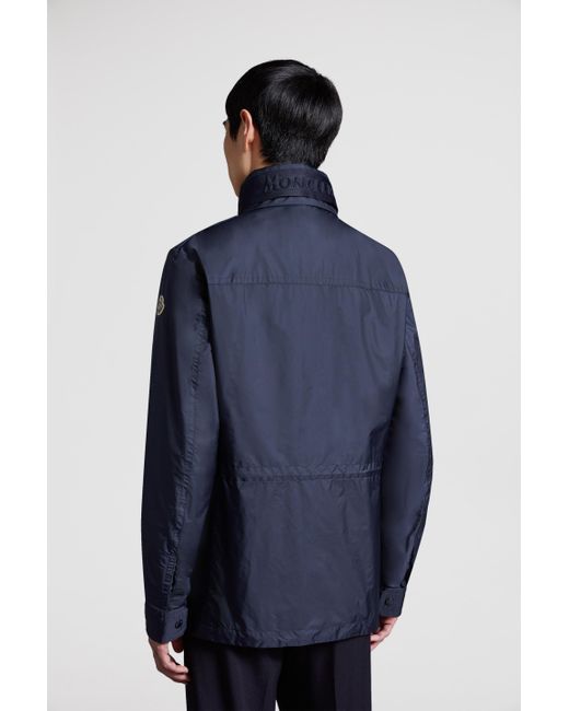 Moncler Blue Lez Rain Jacket for men