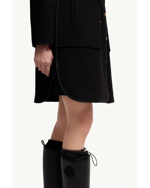 Moncler Black Bonreposse 3-In-1 Wool & Cashmere Long Down Jacket
