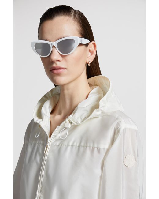 Moncler White Filira Hooded Jacket