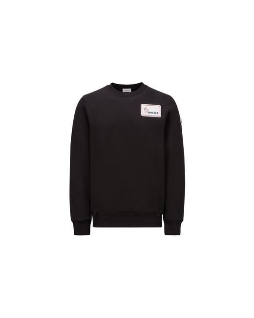 Moncler Logo Sweatshirt Black for men