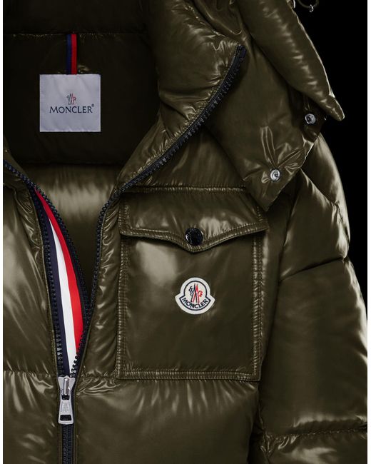 Moncler Goose Montbeliard Padded Puffer Jacket in Military Green (Green