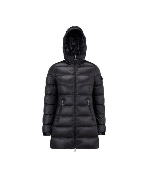 Moncler Black Moncler Glements Mid-Length Down Jacket