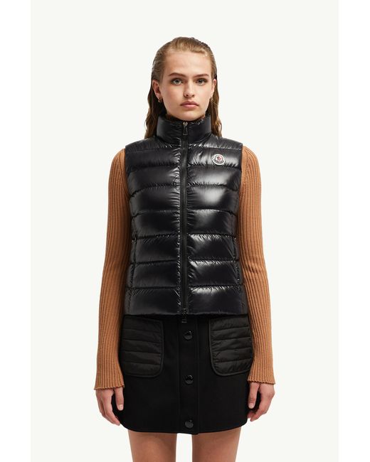 Moncler Ghany ベスト ブラック | Lyst