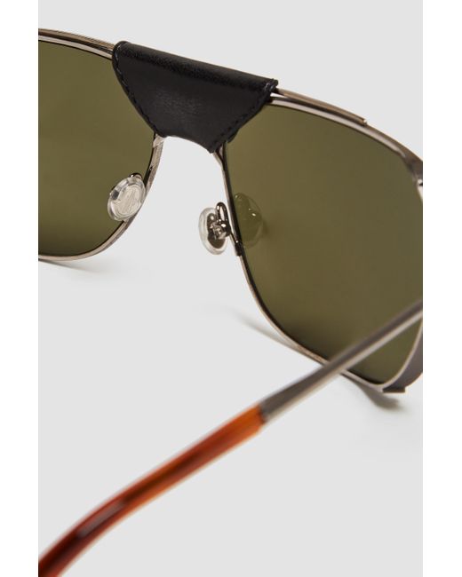 MONCLER LUNETTES Gray Gatiion Navigator Sunglasses for men