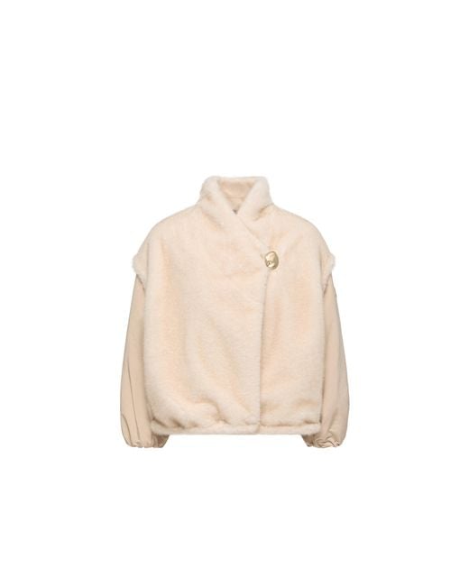 Moncler Natural Moncler Chardonneret 2-In-1 Reversible Teddy Down Jacket