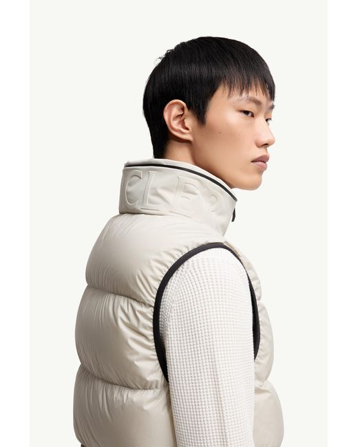 Chaleco Plumífero Con Capucha Y Acolchado Diagonal Guersac, Hombre, Talla Moncler de hombre de color Natural