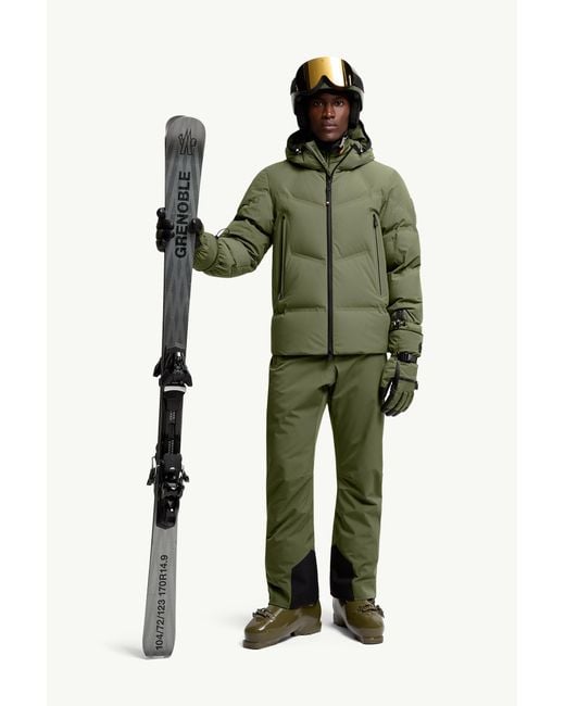 Moncler Green Angren Hooded Down Ski Jacket for men