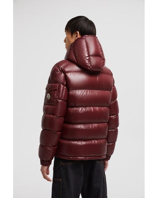 Moncler Red Iconic Nylon Laqué Down Maya Jacket for men