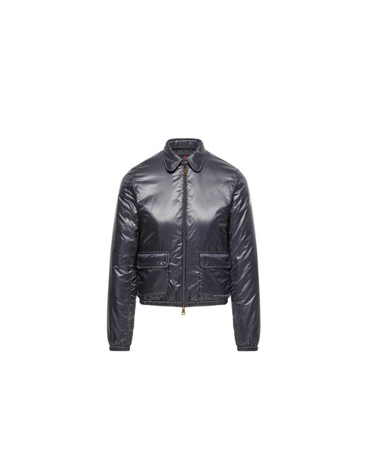 Moncler Blue Moncler Lanset Packable Short Down Shirt Jacket