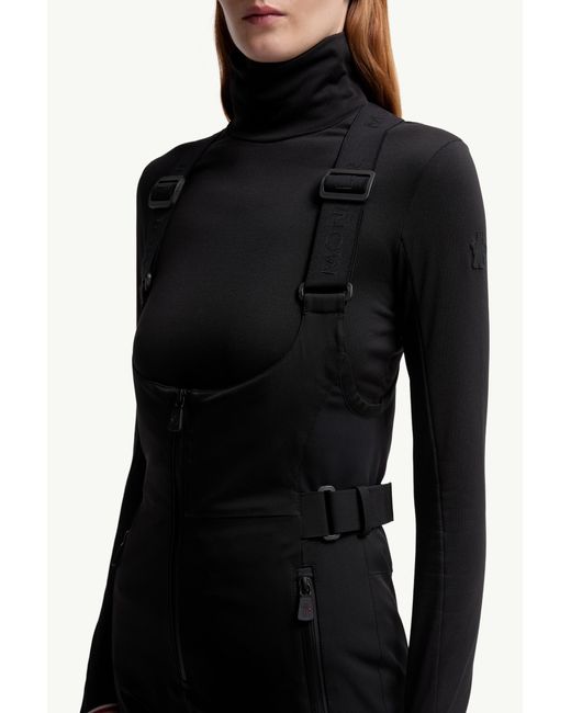 Moncler Black Padded Ski Bib