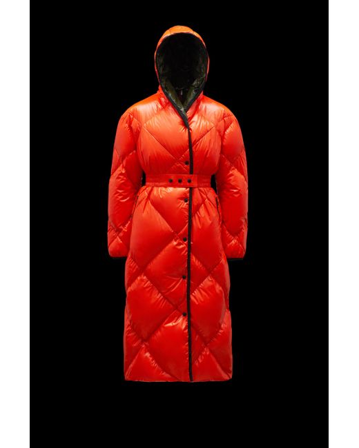 orange down coat