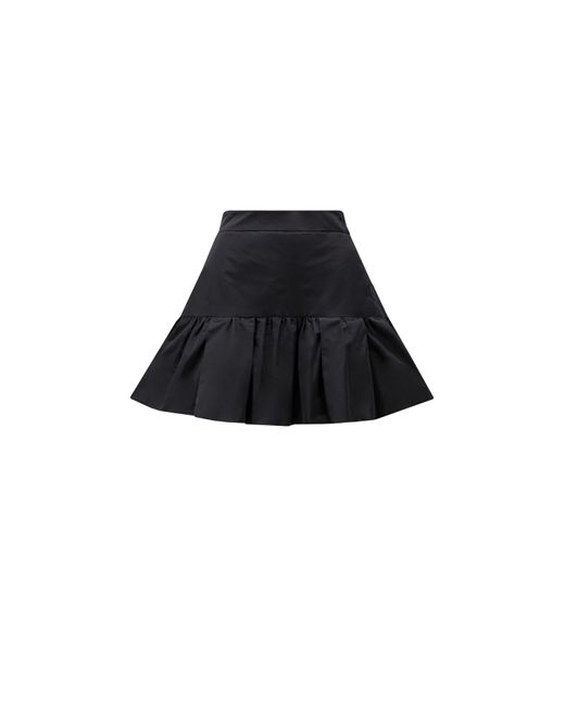 Moncler Black Taffeta Mini Skirt