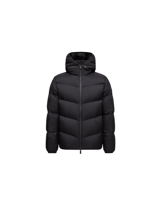 Piumino Corto Con Cappuccio Forez, Uomo, Taglia di Moncler in Black da Uomo