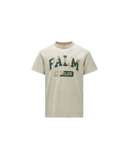 X Palm Angels T-shirt logata di Moncler in Neutro | Lyst