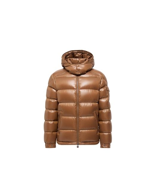 Piumino Corto Maya Con Cappuccio, Uomo, Taglia di Moncler in Brown da Uomo
