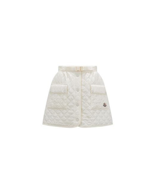 Moncler White Padded Skirt