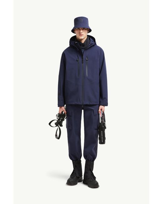 Moncler Blue Orden Hooded Shell Jacket for men