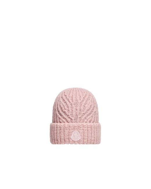 Moncler Pink Moncler Alpaca & Wool Blend Beanie