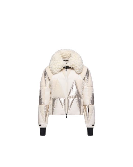 Moncler Natural Moncler Pamiers Patchwork Insulated Ski Jacket