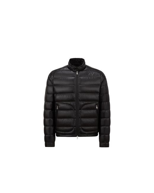 Moncler Black Acorus Packable Short Down Jacket for men
