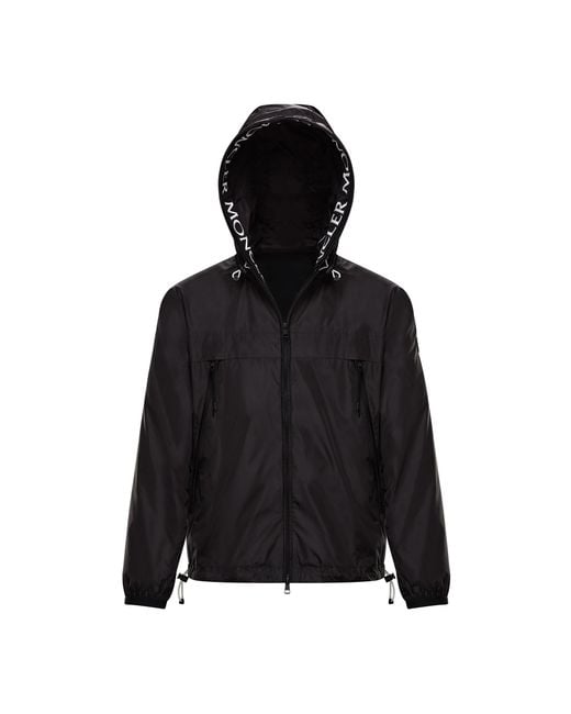 Moncler Synthetic Massereau Windbreaker Jacket in Black for Men - Save ...