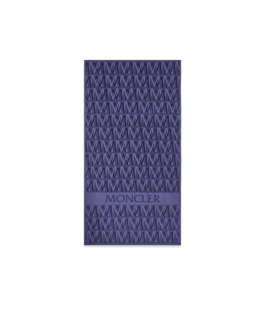 Moncler Blue Monogram Beach Towel for men