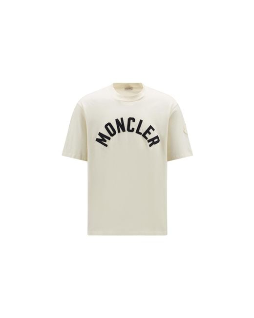 Beige moncler discount t shirt