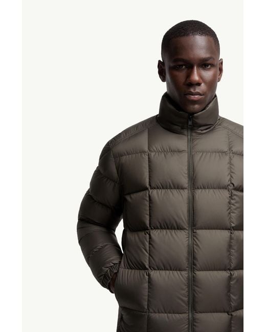 メンズ Moncler Eglise ショートダウンジャケット Brown